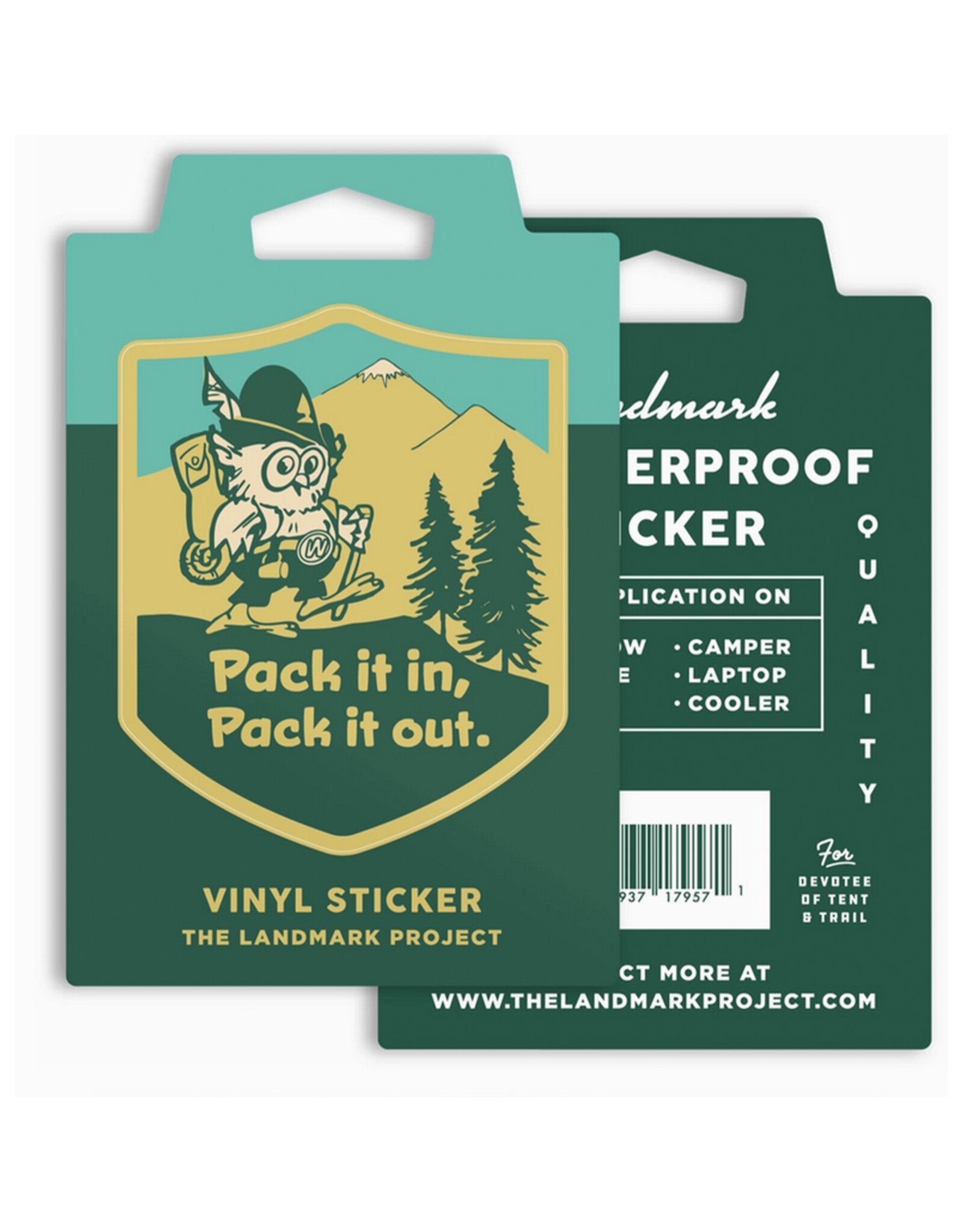 Pack It in, Pack It Out Sticker