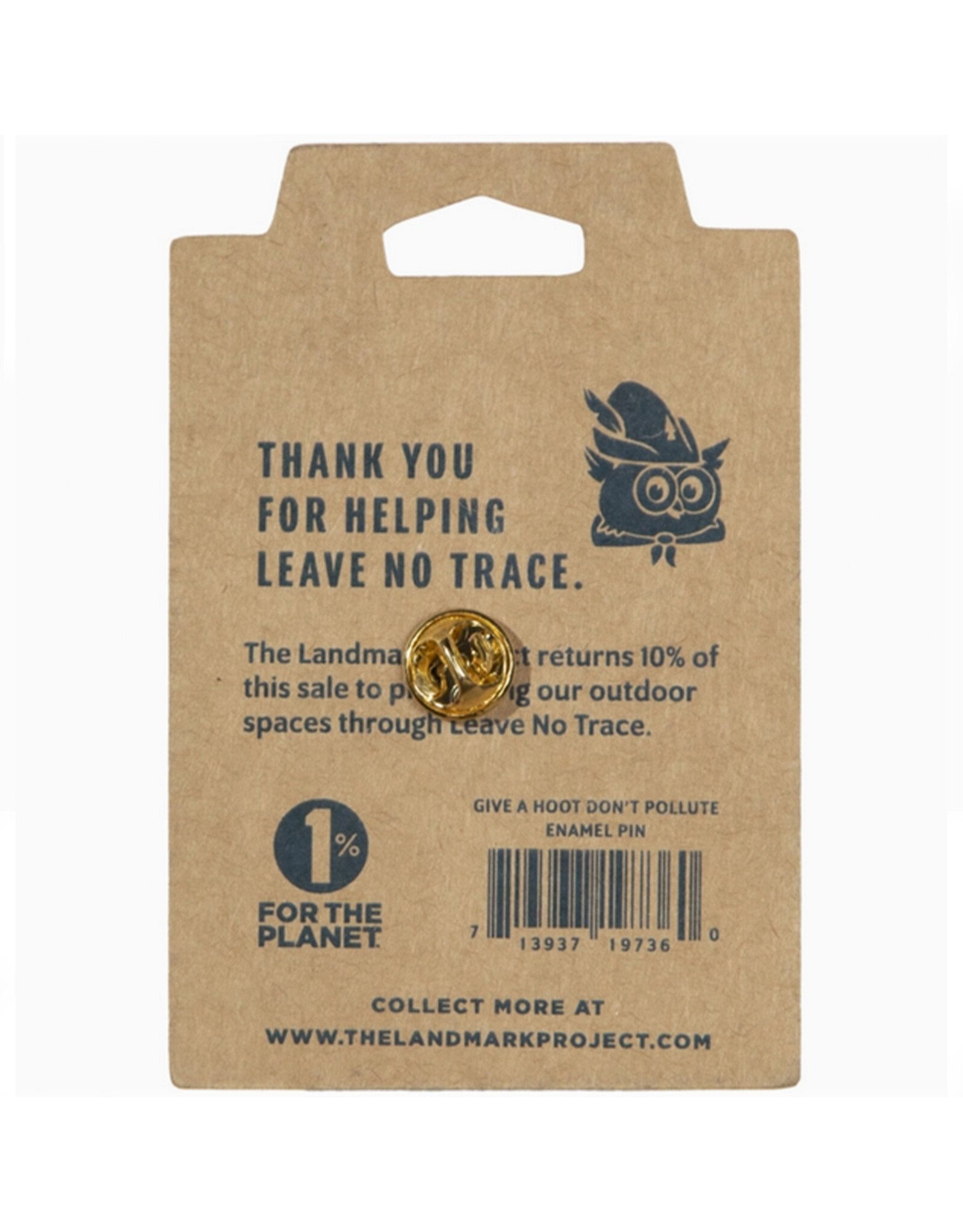 Woodsy Owl Postage Stamp Enamel Pin