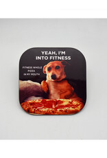 Fitness Pizza Dog Coaster