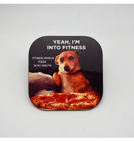 Fitness Pizza Dog Coaster