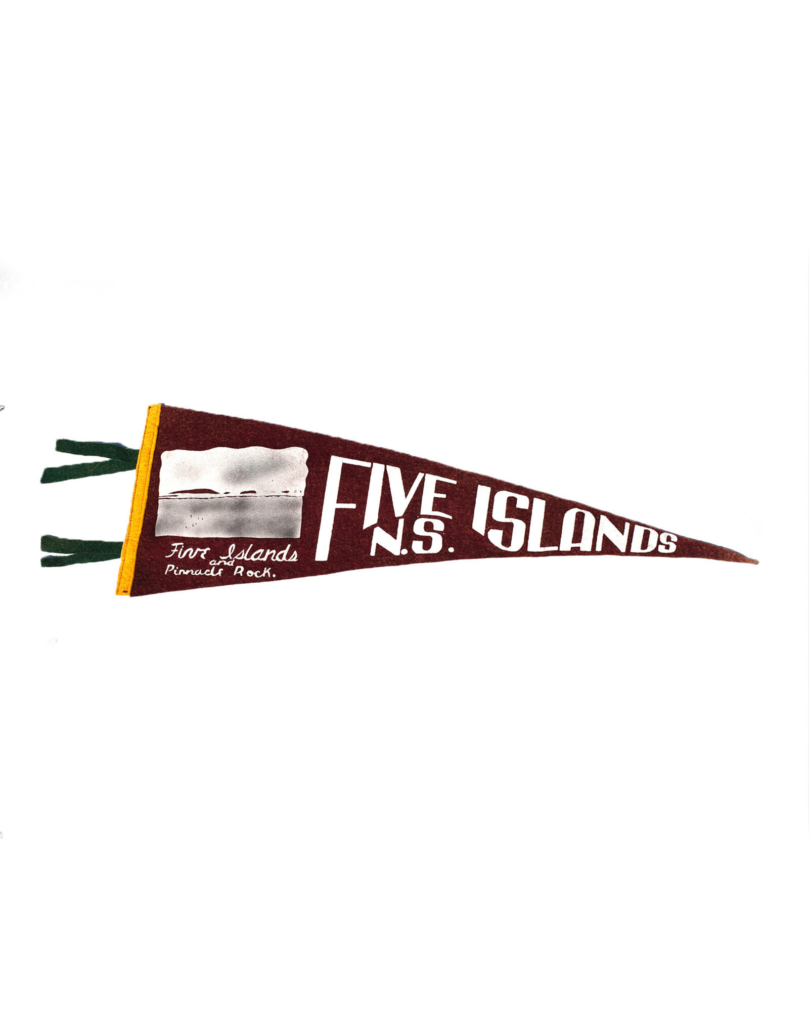 Five Islands Pinnacle Rock NS Vintage Pennant - Large