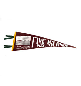 Five Islands Pinnacle Rock NS Vintage Pennant - Large