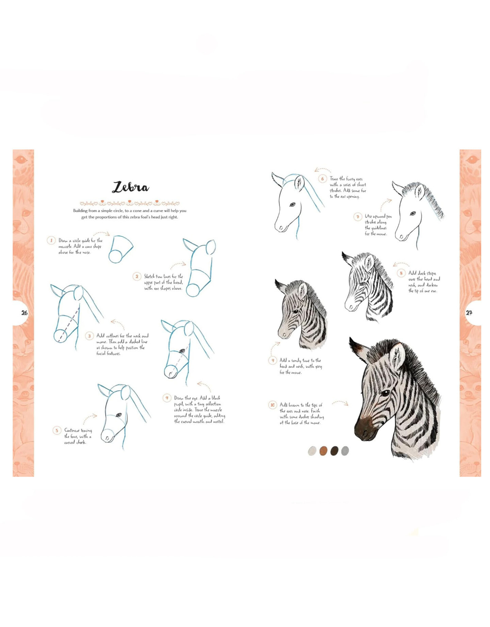 10 Step Drawing: Cute Animals