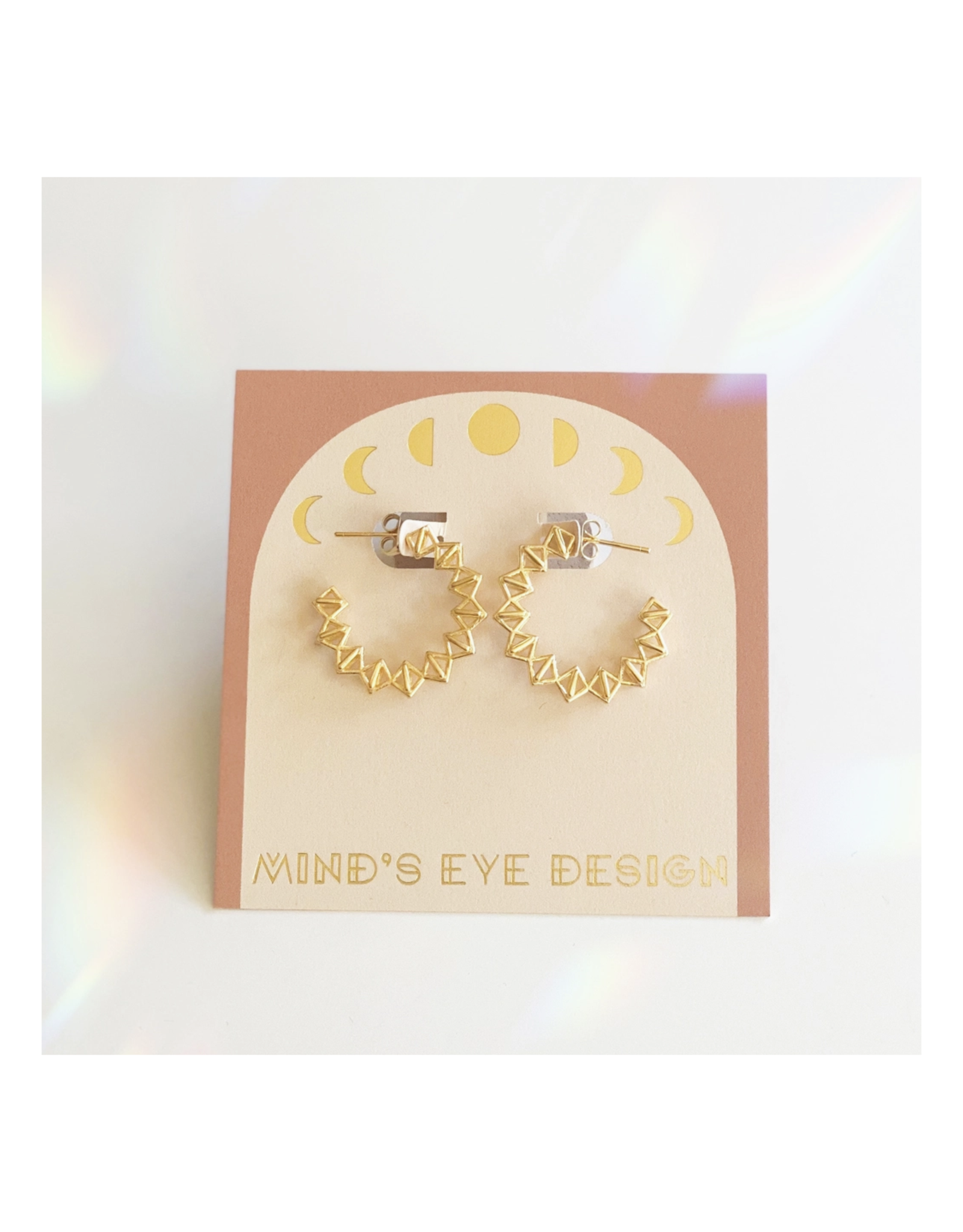 Geometric Gold Hoop Earrings