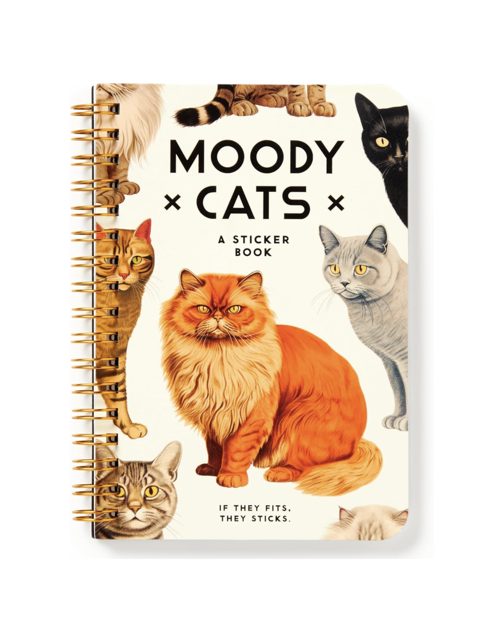 Moody Cats Sticker Book