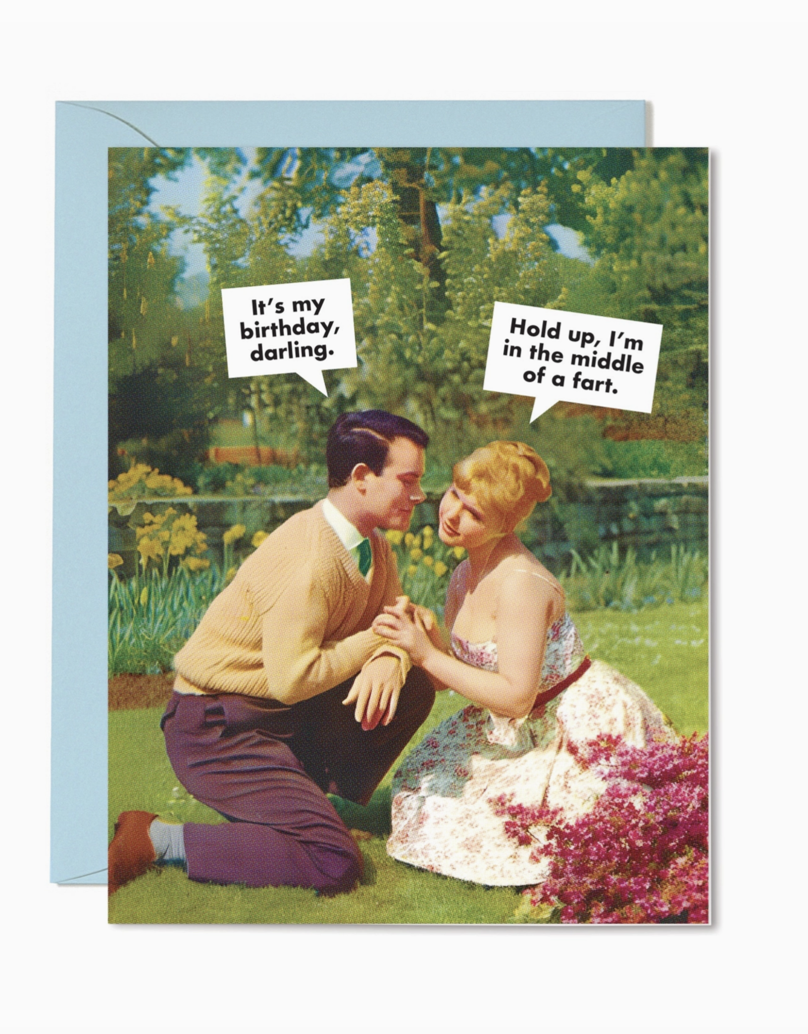 Middle of a Fart Birthday Greeting Card