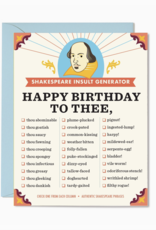 Shakespeare Insult Birthday Greeting Card