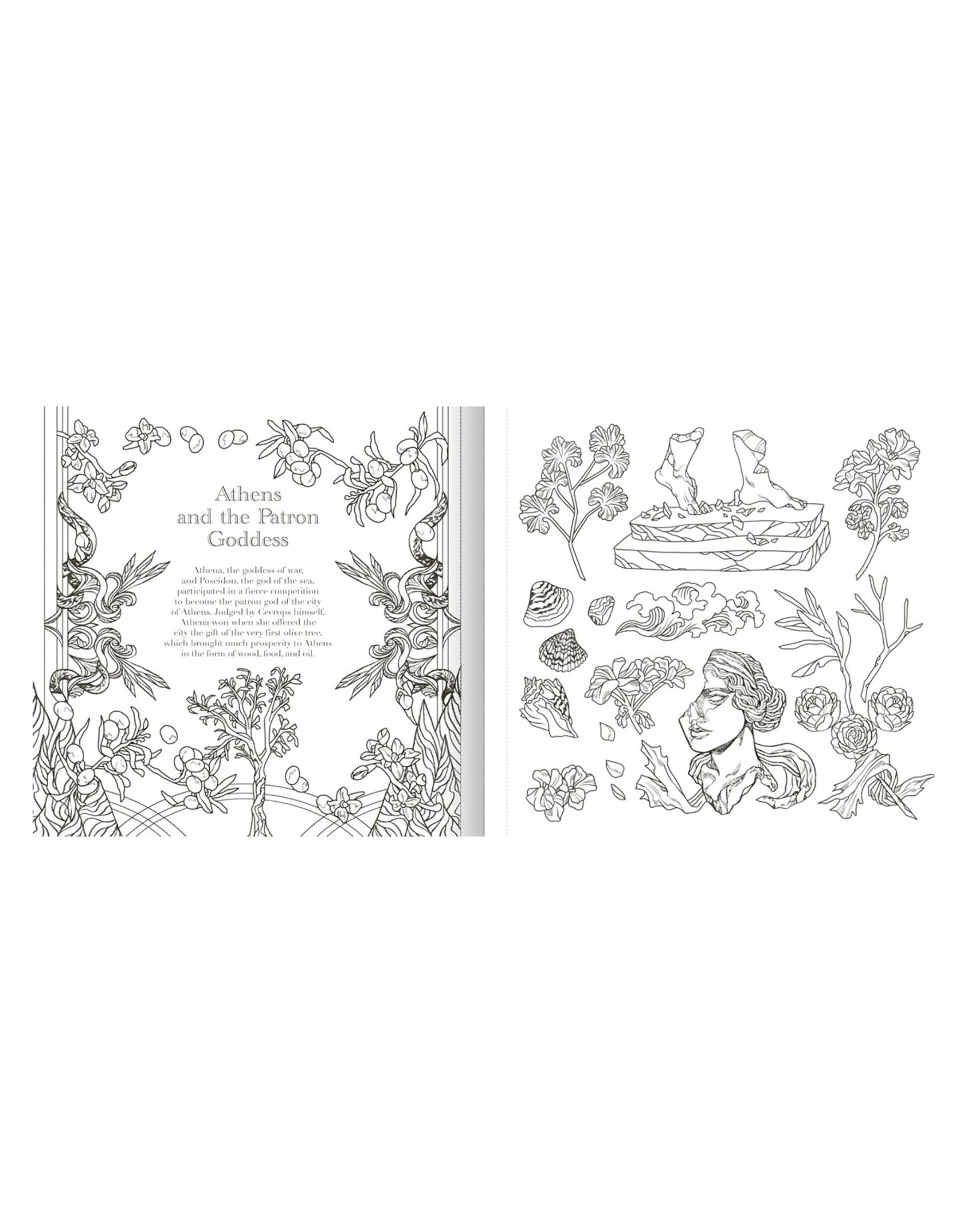 The Greek Mythology Coloring Book