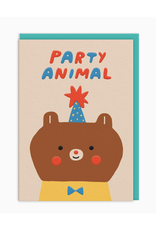 Party Animal Birthday Bear Greeting Card