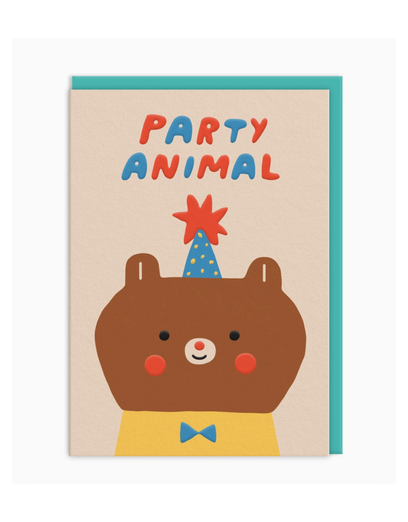 Party Animal Birthday Bear Greeting Card