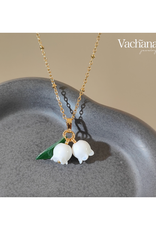 Stainless Steel White Lily of the Valley Necklace Stainless Steel White Lily of the Valley Necklace