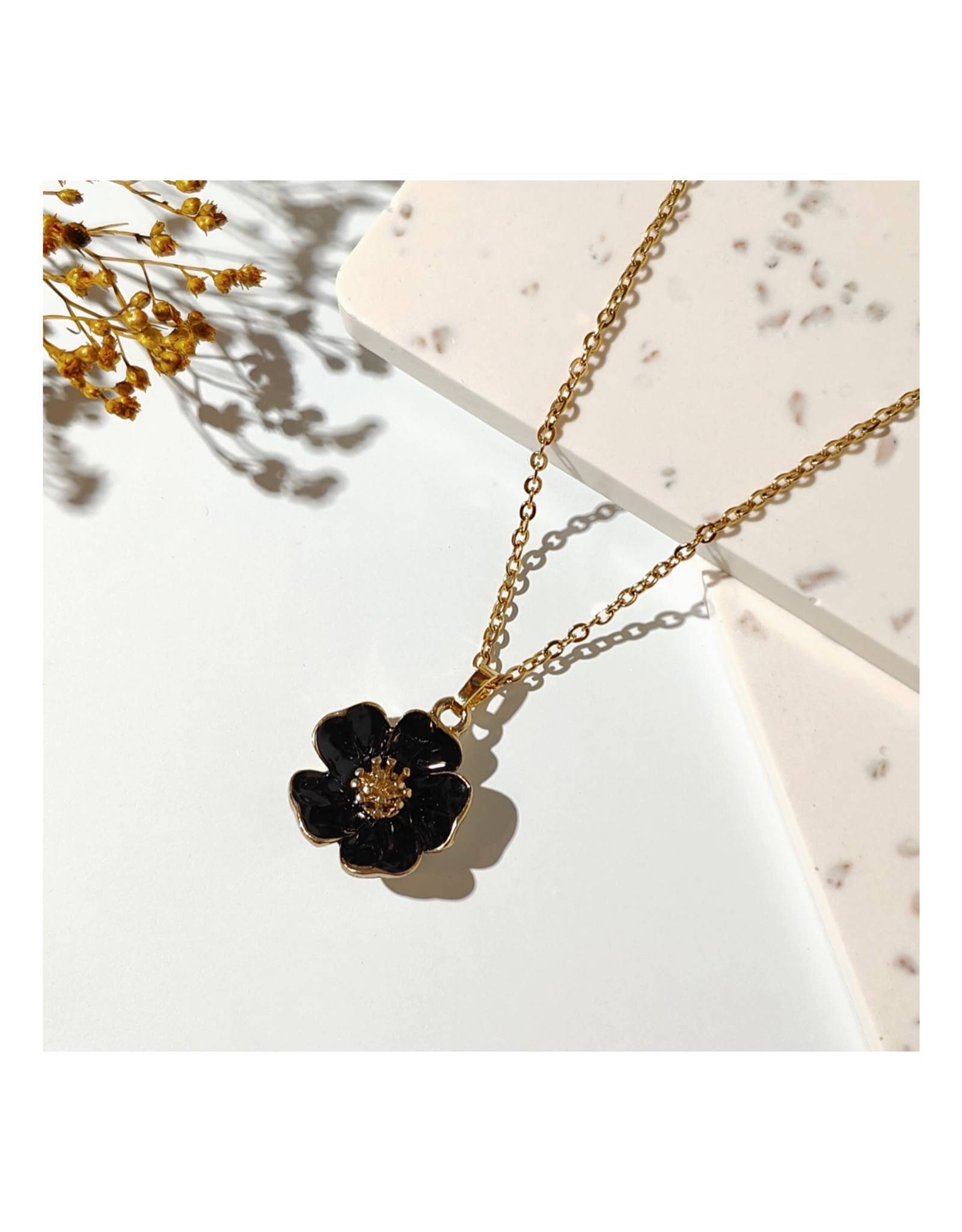 Black Cherry Blossom Necklace
