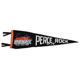 Perce Rock, Quebec Canada Vintage Pennant - Large