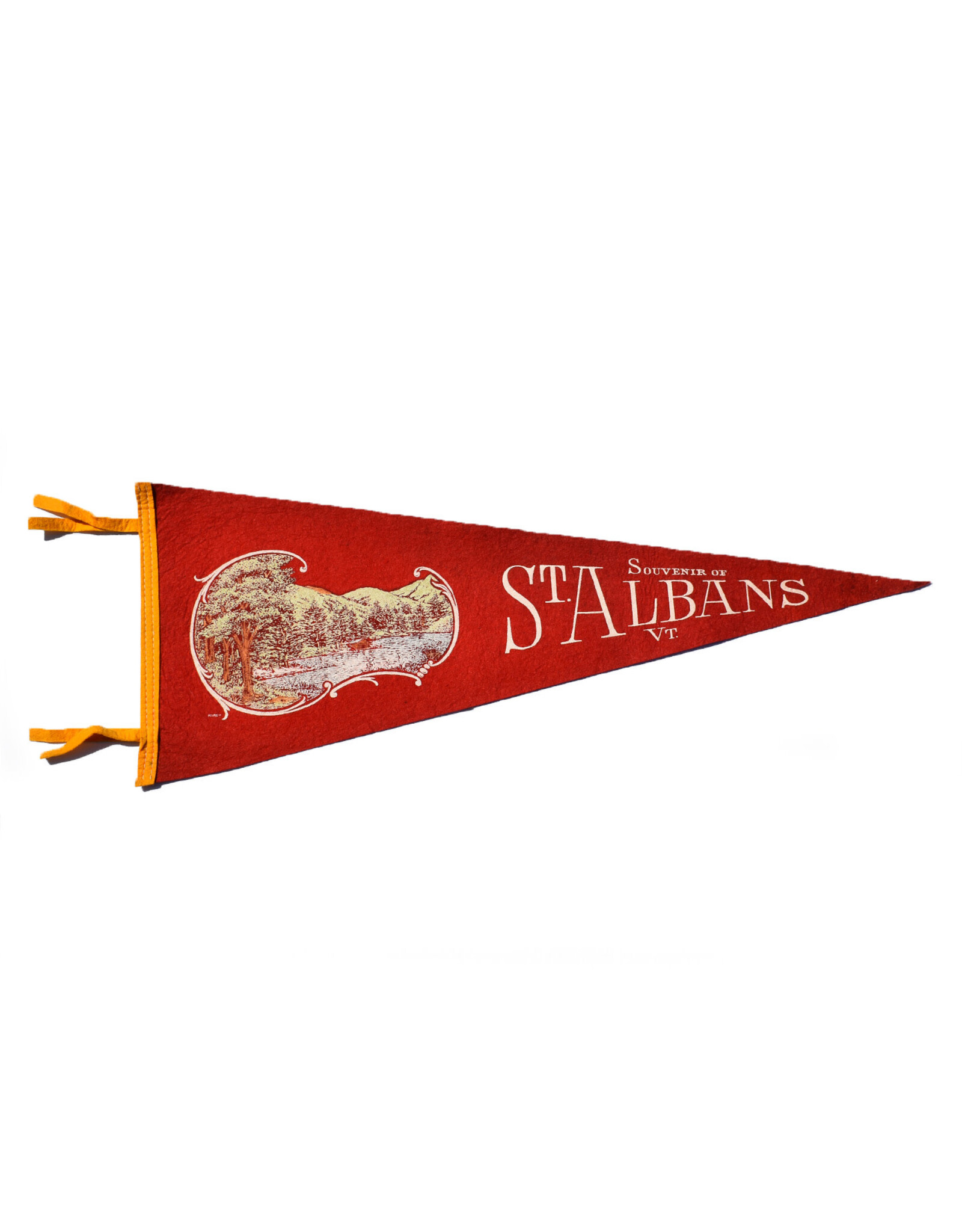 St. Albans, VT Vintage Pennant - Large
