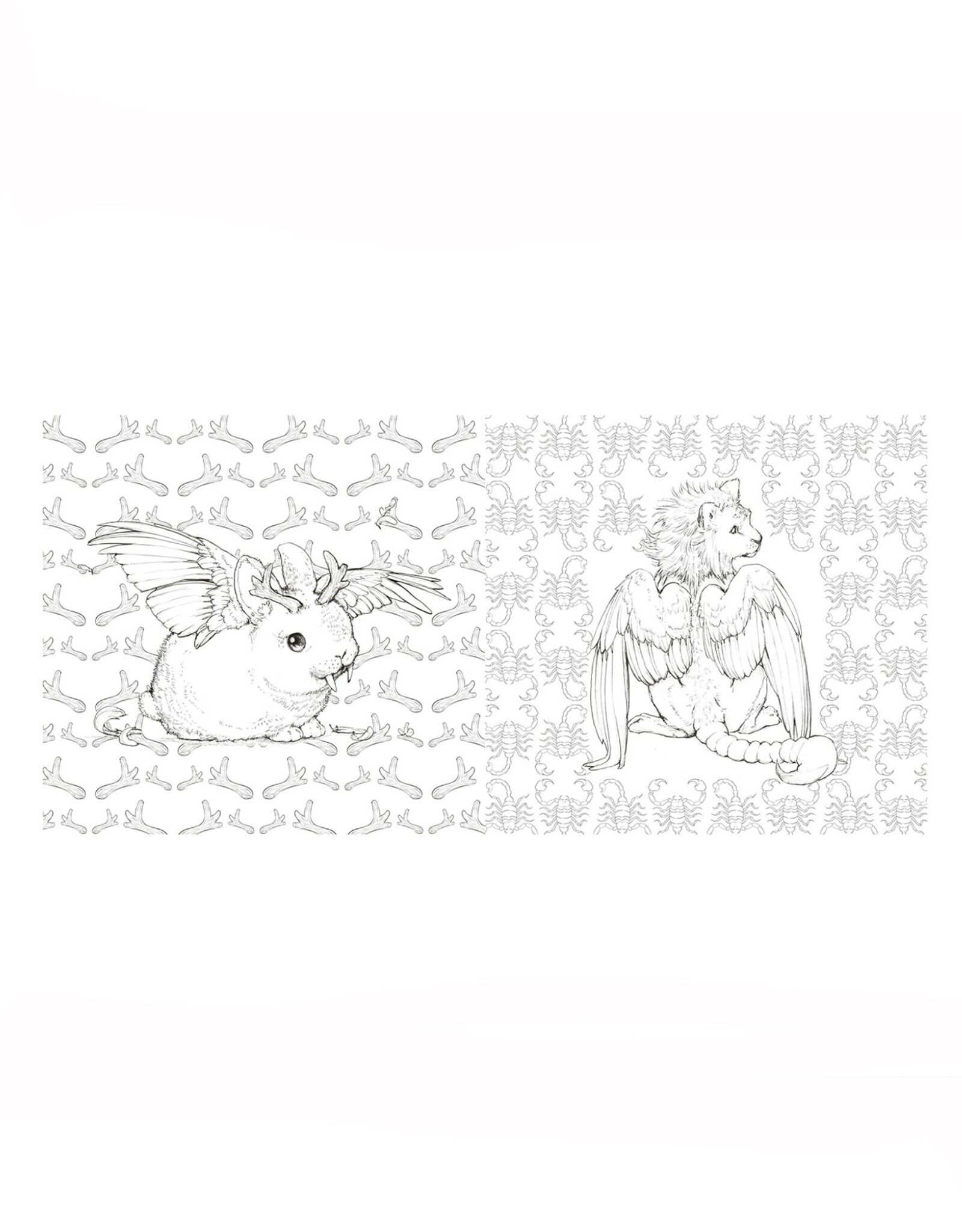 Pop Manga Dragons and Other Magically Mythical Creatures Coloring Book