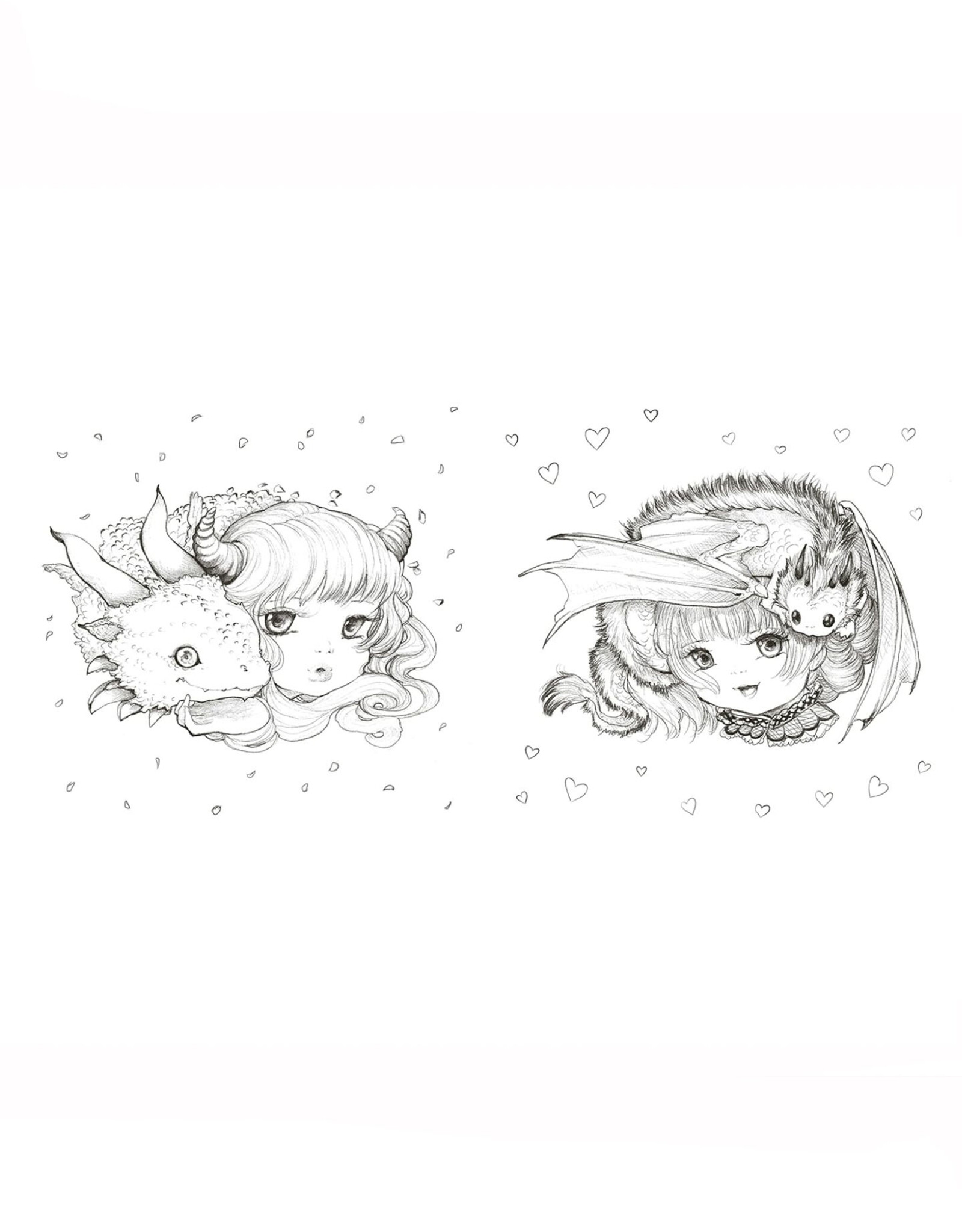 Pop Manga Dragons and Other Magically Mythical Creatures Coloring Book