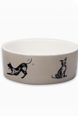 Woof Ceramic Dog Bowl