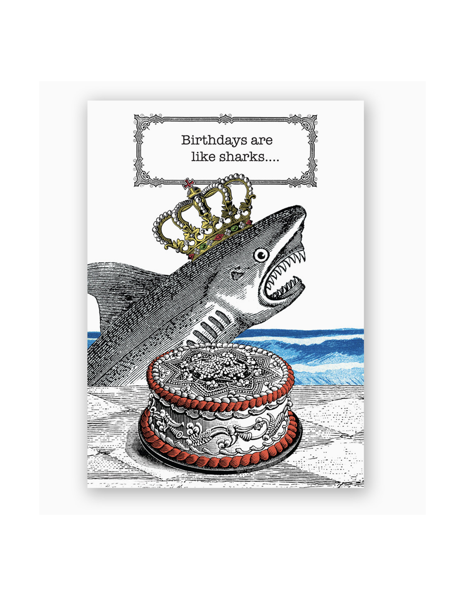 Shark Birthday Greeting Card