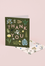 Assorted Botanicals Thank You Greeting Card