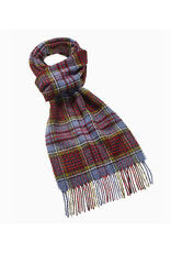 Merino Lambswool Tartan Scarf - Red/Blue Plaid *