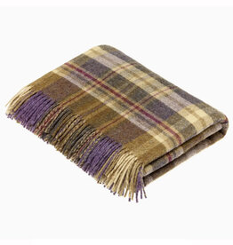 Wool Throw Blanket - Glen Coe Heather