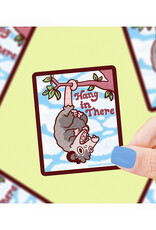 Hang in There Hanging Opossum Sticker