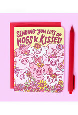 Hogs & Kisses Greeting Card