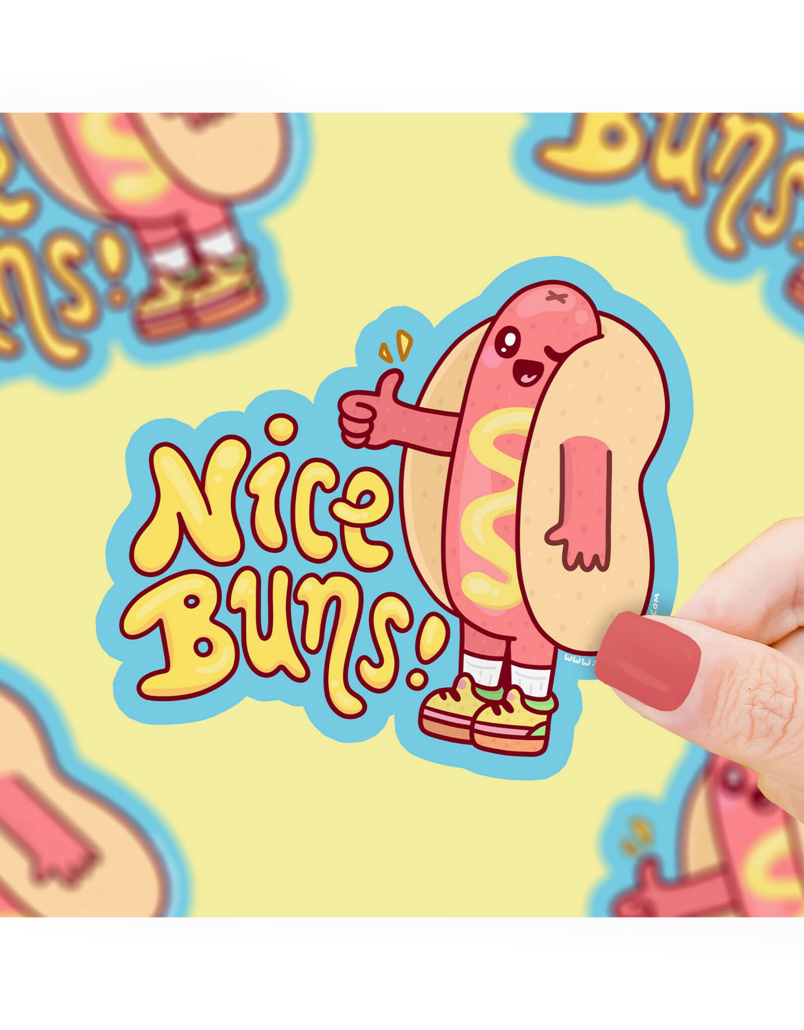 Nice Buns Hot Dog Sticker