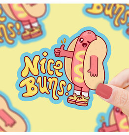 Nice Buns Hot Dog Sticker