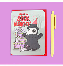 Sick Birthday Plague Doctor Greeting Card