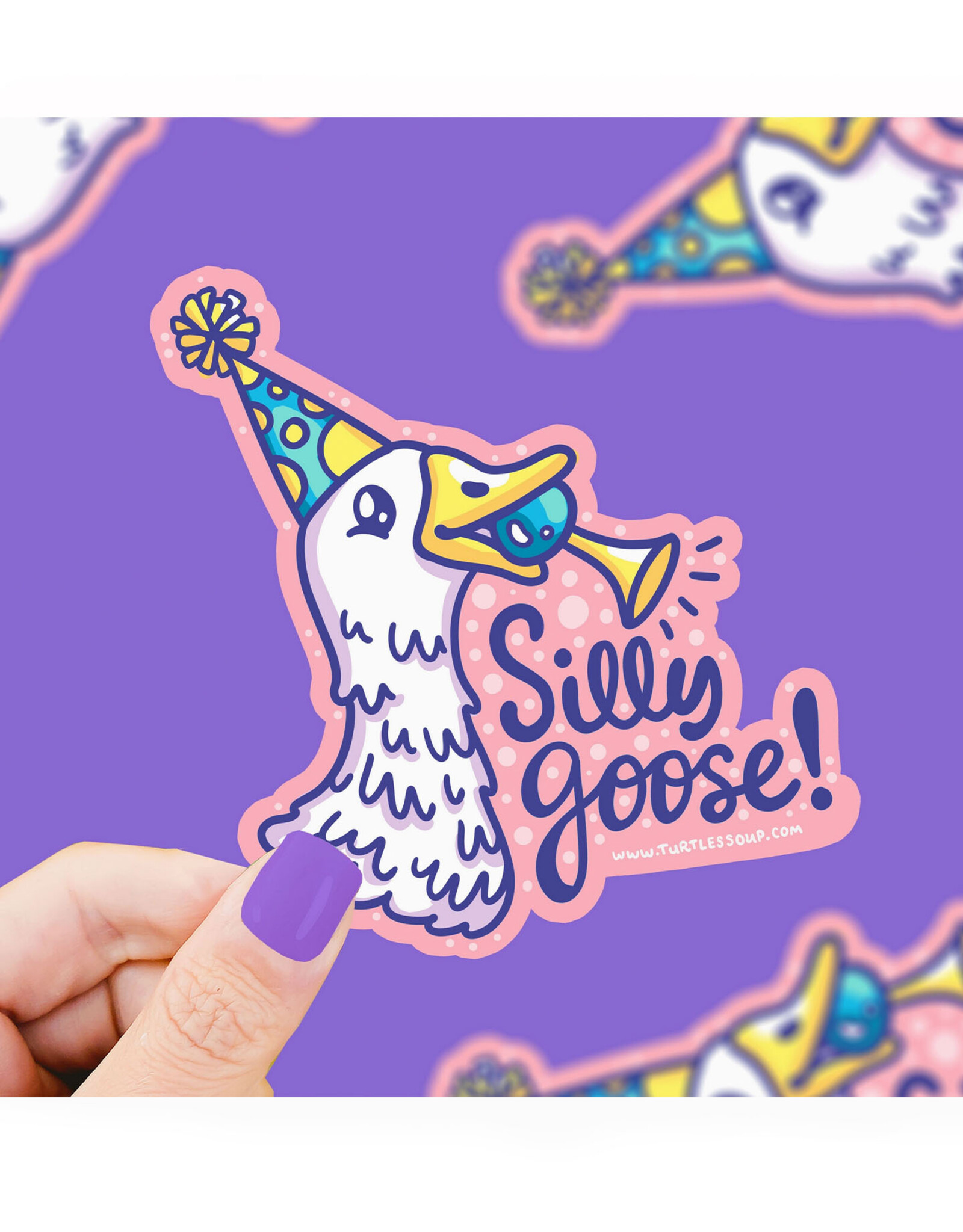 Silly Party Goose Sticker