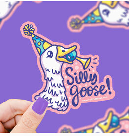 Silly Party Goose Sticker