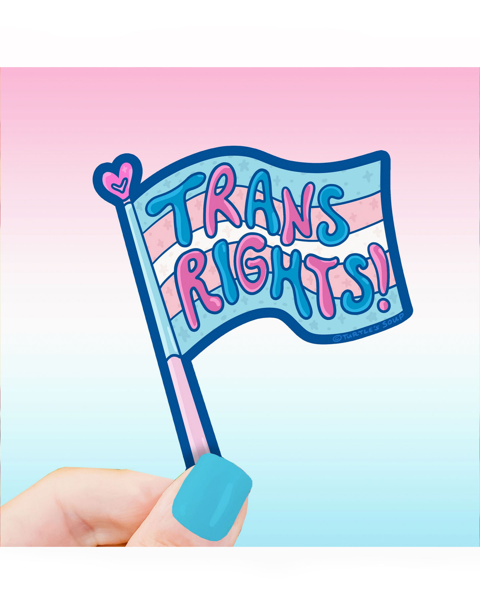 Trans Rights Flag Sticker
