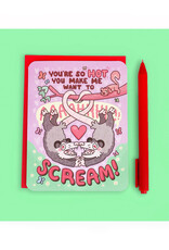 You're So Hot Opossum Scream Greeting Card