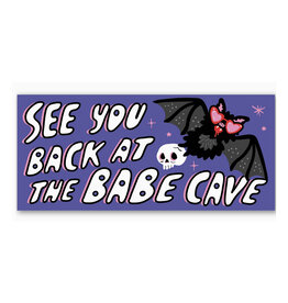 Babe Cave Bat Bumper Sticker