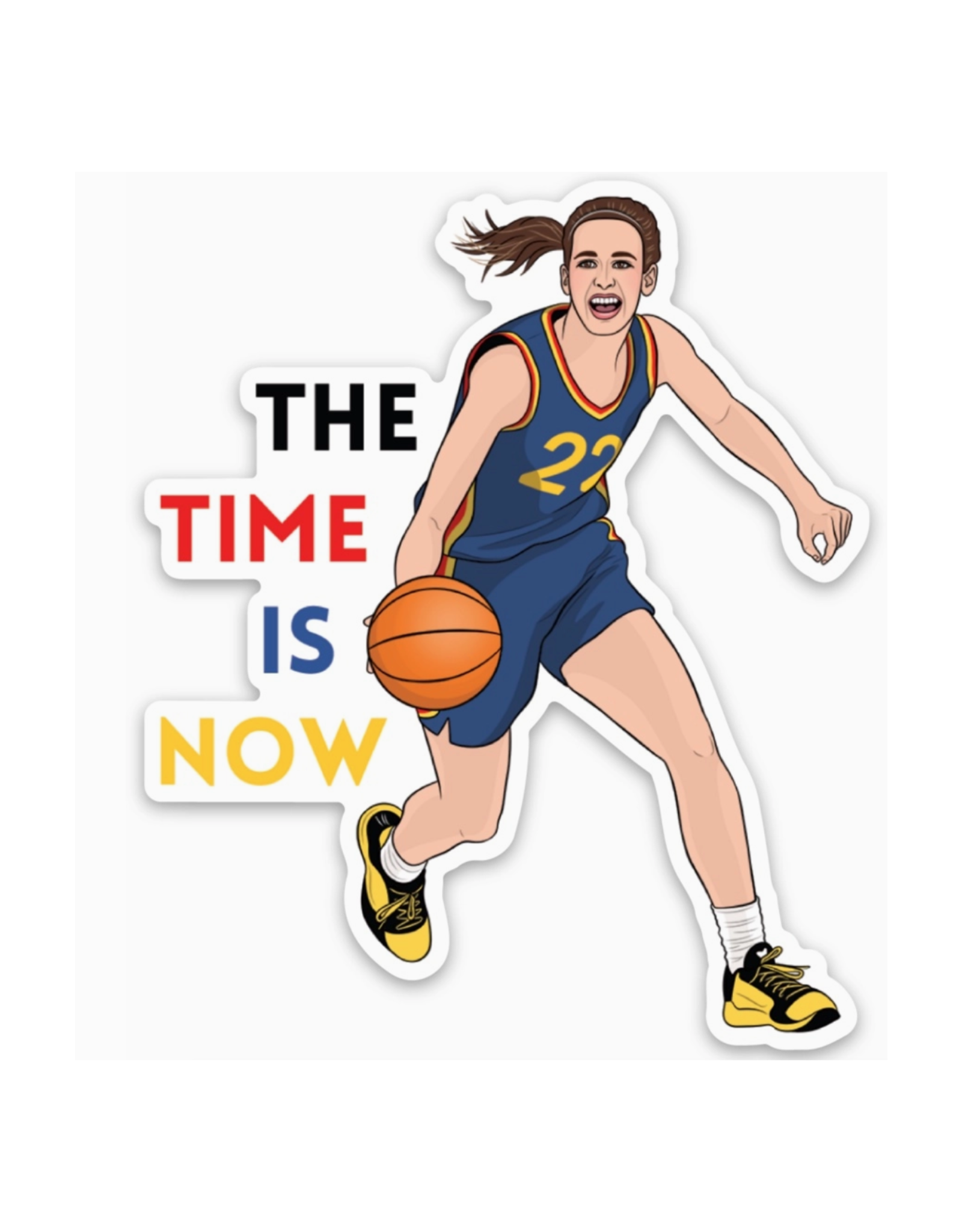 Caitlin Clark The Time Is Now Sticker *