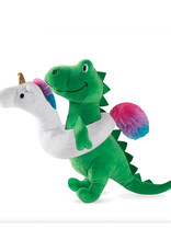 Summer T-Rex Plush Dog Toy