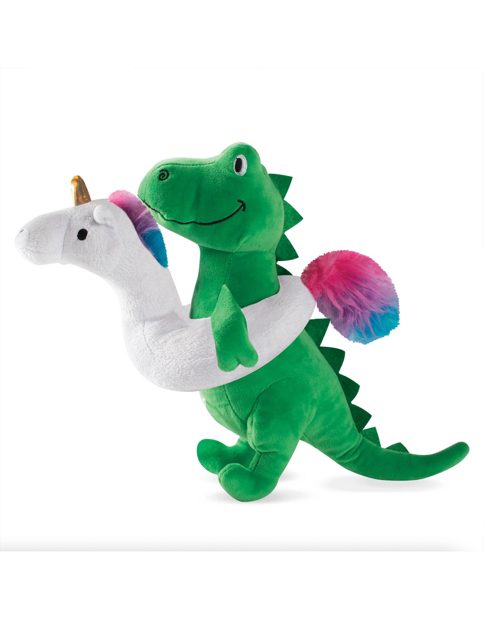 Summer T-Rex Plush Dog Toy