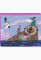 Otter Birthday Greeting Card (Cactus Club)