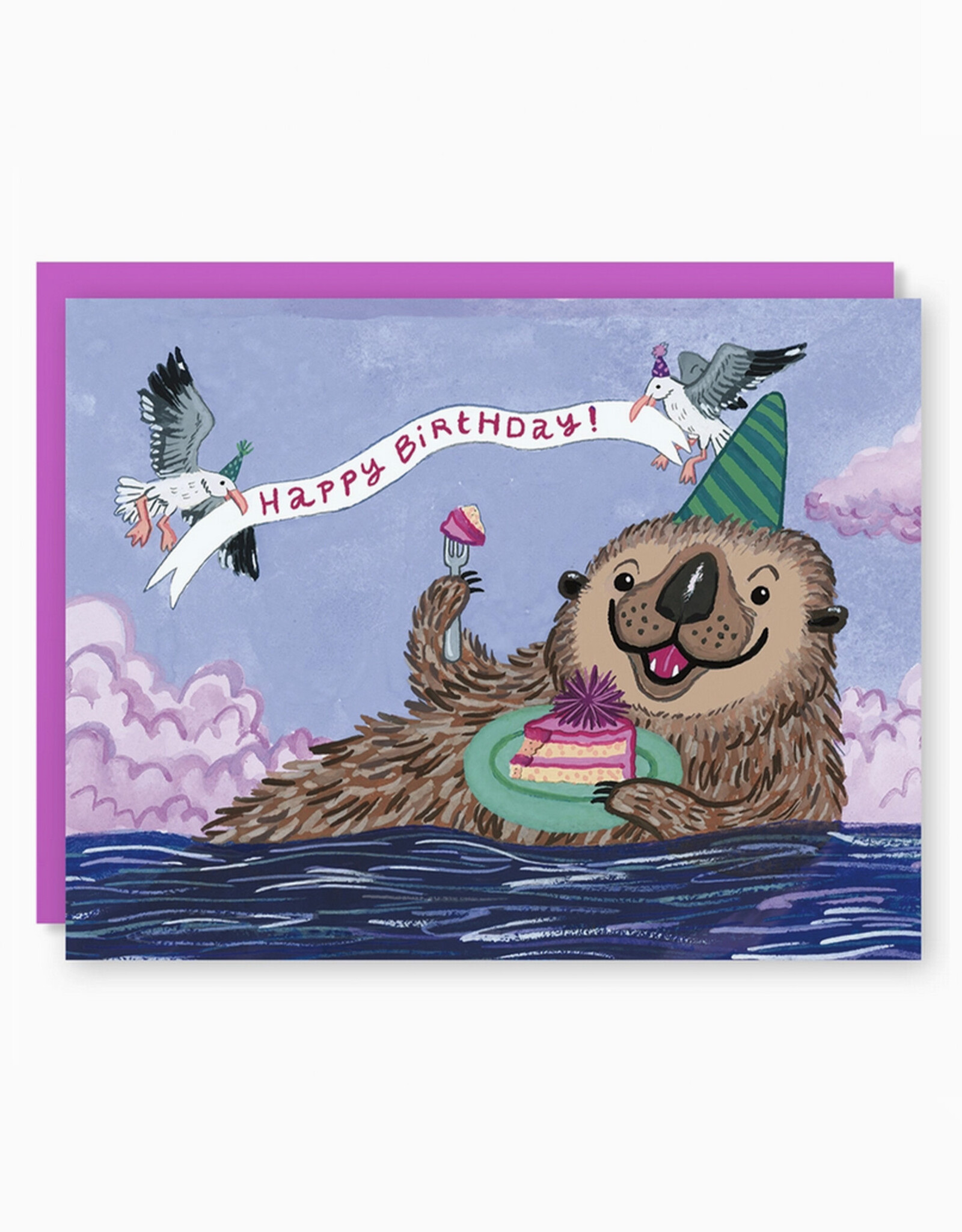 Otter Birthday Greeting Card (Cactus Club)