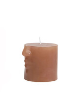 Unscented Face Pillar Candle - Dark Tone *
