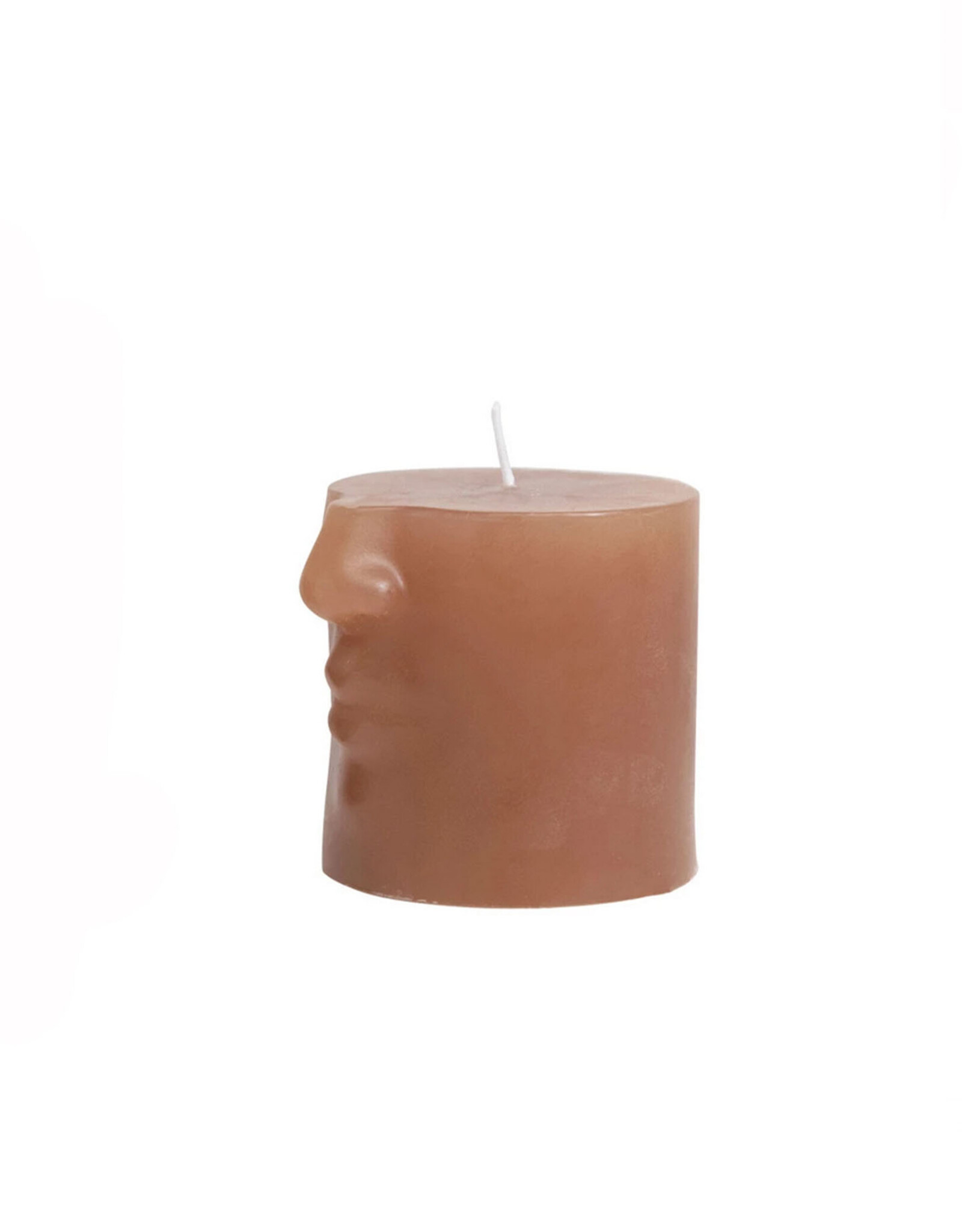 Unscented Face Pillar Candle - Dark Tone *