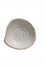 Stoneware White Shell Clam Dish