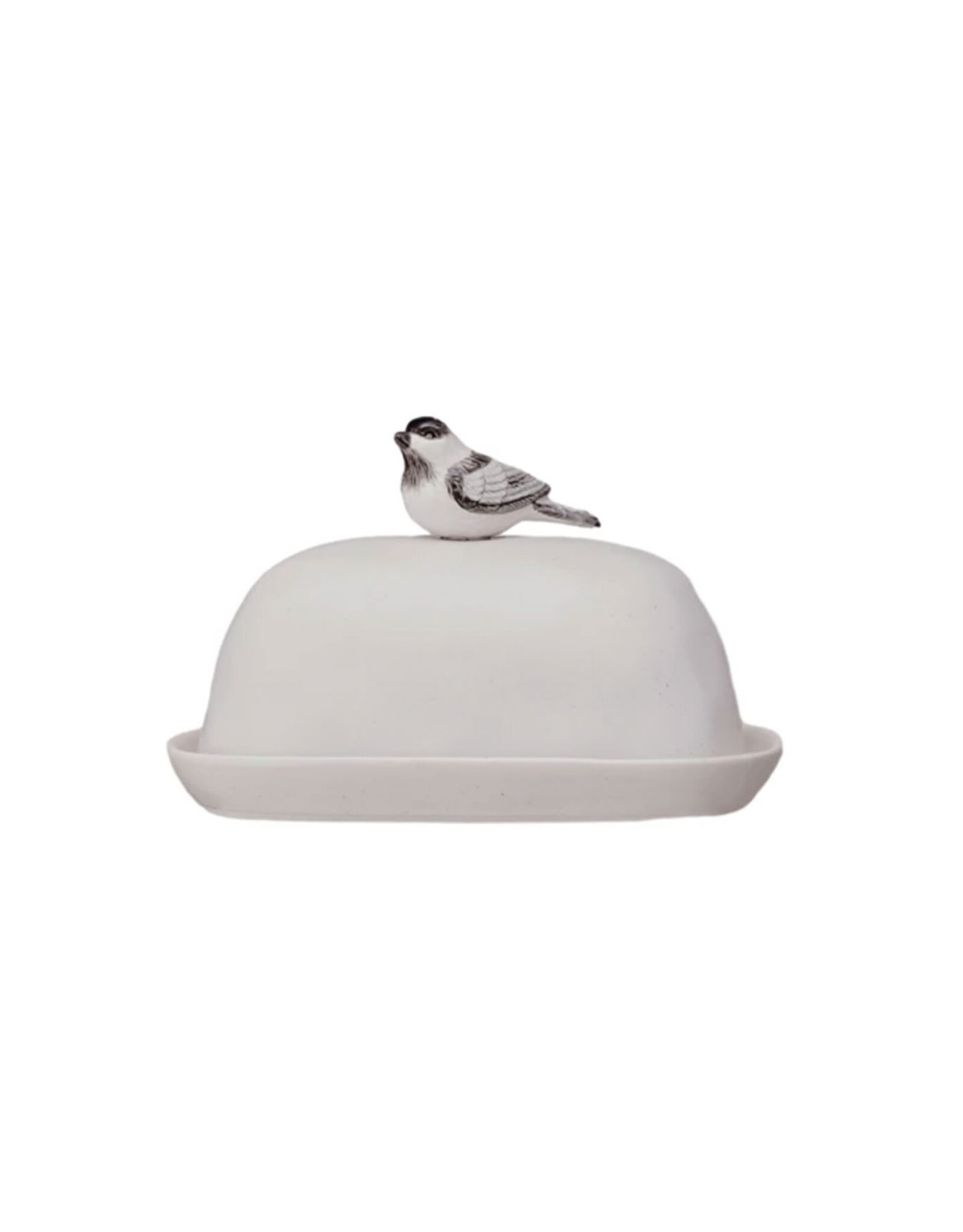 Butter Dish w/ Bird Shaped Handle