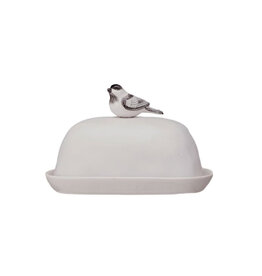 Butter Dish w/ Bird Shaped Handle