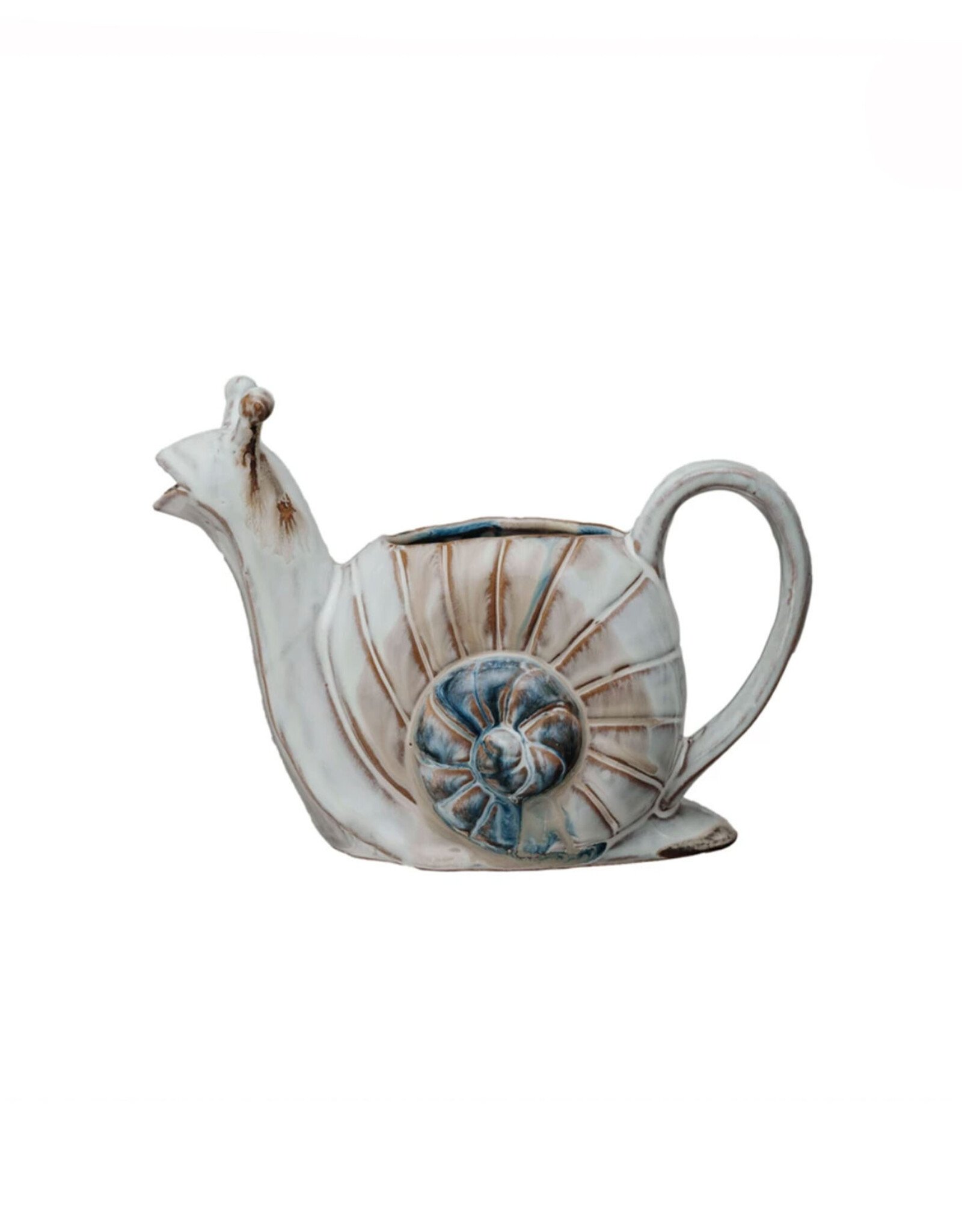 24 oz. Stoneware Snail Watering Can