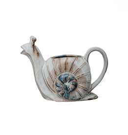 24 oz. Stoneware Snail Watering Can
