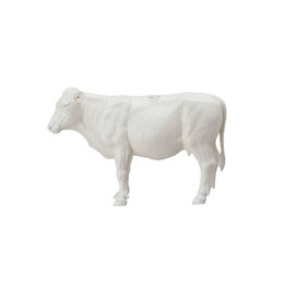 Resin Cow Taper Holder - Antique White