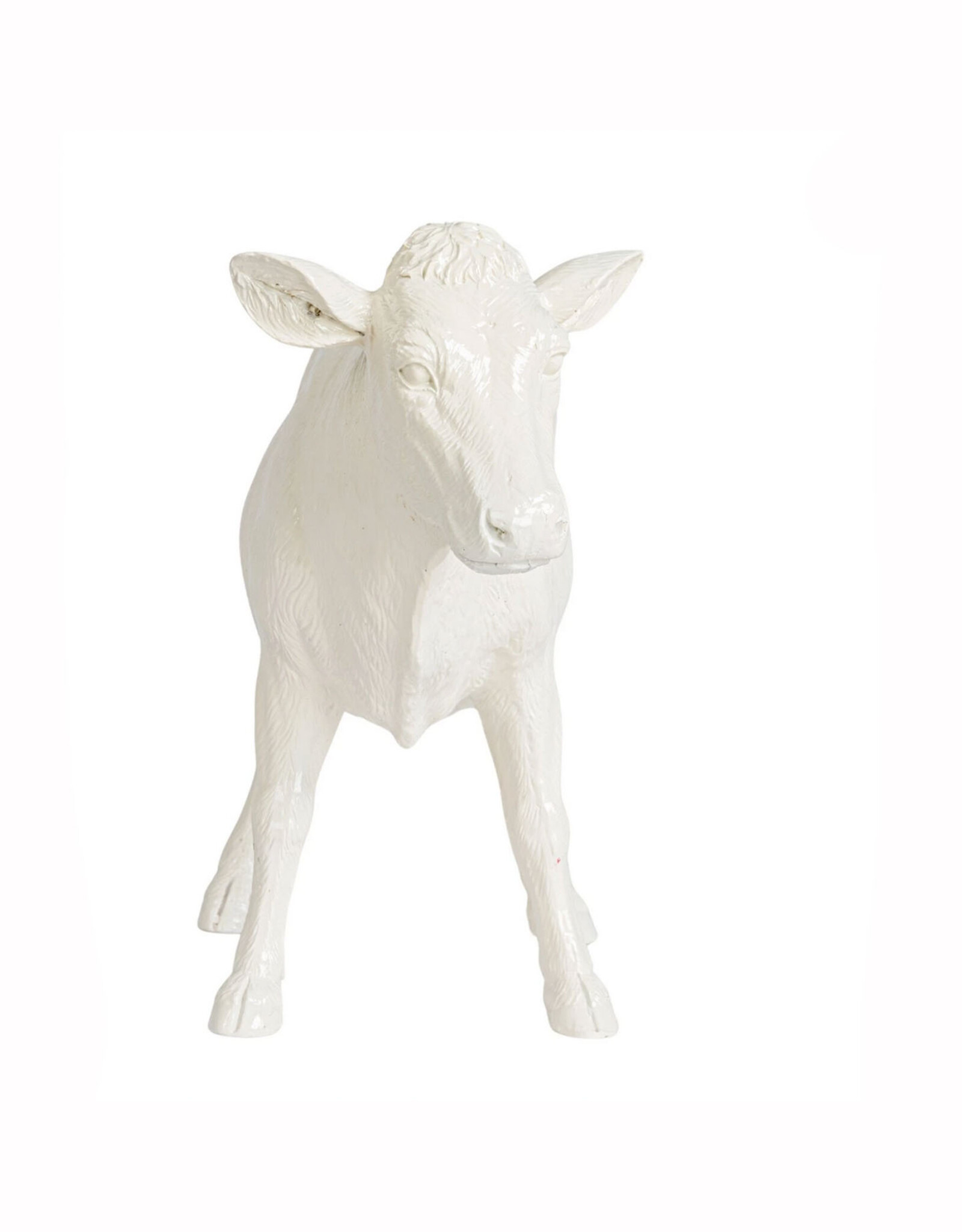 Resin Cow Taper Holder - Antique White
