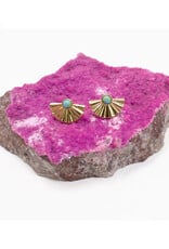 Tay Stud Earrings - Turquoise